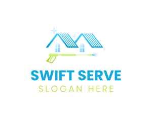 Service - Home Cleaning Service logo design