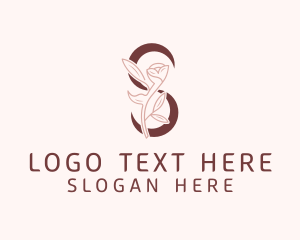 Influencers - Rose Flower Letter S logo design