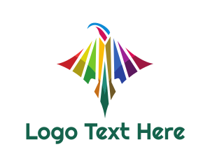 Eagle - Colorful Kite Bird logo design