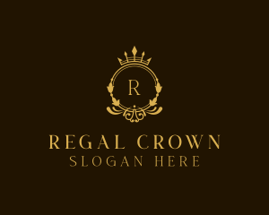 Crown Shield Royal logo design