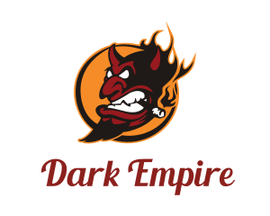 Villain - Smoking Devil Halloween logo design