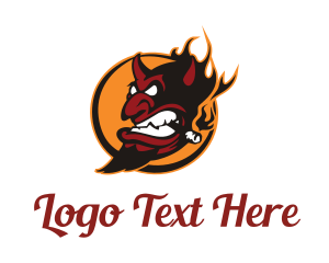 Cigar - Smoking Devil Halloween logo design