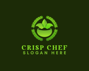 Herb Spice Leaf logo design