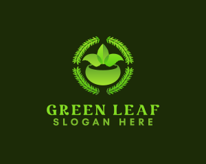 Herb Spice Leaf logo design