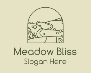 Meadow - Hill Road Outline logo design