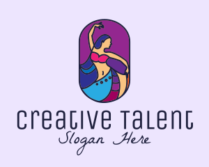 Talent - Belly Dancer Dancing logo design