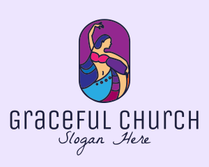 Belly Dancer Dancing logo design