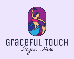 Grace - Belly Dancer Dancing logo design