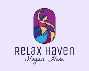 Leisure - Belly Dancer Dancing logo design