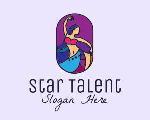 Talent - Belly Dancer Dancing logo design