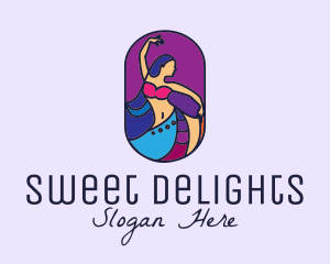 Belly Dancer Dancing logo design