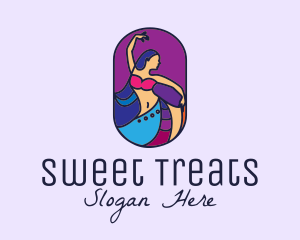 Belly Dancer Dancing logo design