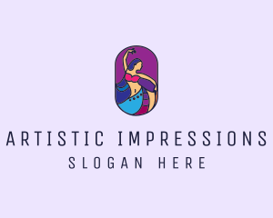 Belly Dancer Dancing logo design