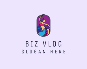 Belly Dancer Dancing logo design