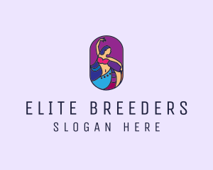 Belly Dancer Dancing logo design