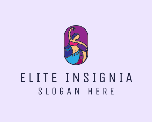 Belly Dancer Dancing logo design