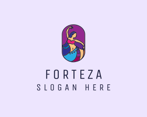 Belly Dancer Dancing logo design