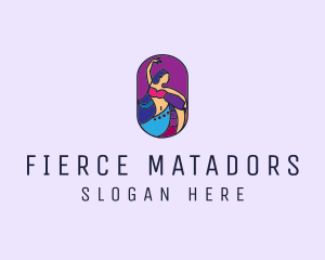 Belly Dancer Dancing logo design