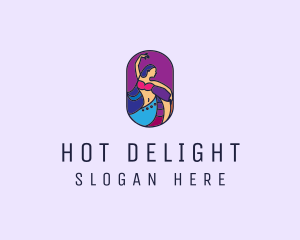 Belly Dancer Dancing logo design