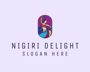 Belly Dancer Dancing logo design