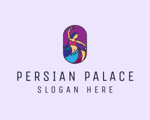 Persian - Belly Dancer Dancing logo design