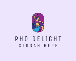 Belly Dancer Dancing logo design