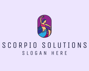 Belly Dancer Dancing logo design