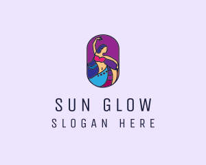 Belly Dancer Dancing logo design