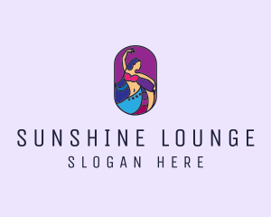 Belly Dancer Dancing logo design