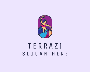 Belly Dancer Dancing logo design