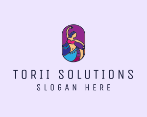 Belly Dancer Dancing logo design