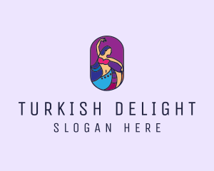 Turkish - Belly Dancer Dancing logo design