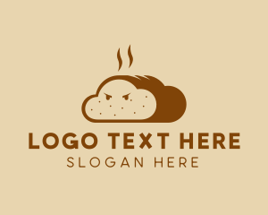 Loaf - Angry Hot Bread logo design