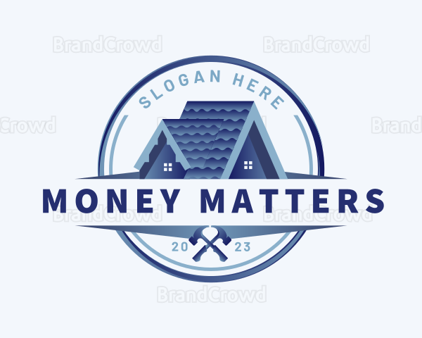 Home Roof Carpentry Renovation Logo