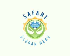 Electricity - Sustainable Solar Energy logo design