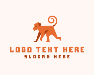 Ecommerce - Monkey Primate Animal logo design