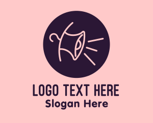 Violet - Violet Hanger Megaphone logo design