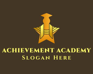 Graduation - Golden Graduate Star logo design
