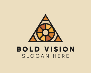 Stained Glass Eye logo design