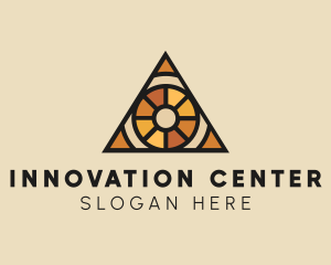 Center - Stained Glass Eye logo design