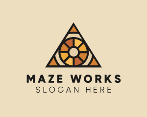 Stained Glass Eye logo design