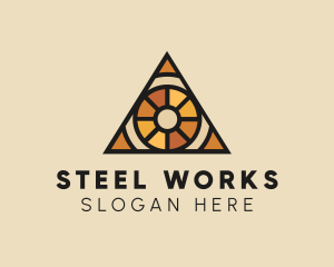 Stained Glass Eye logo design