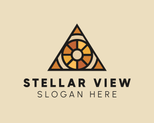 Stained Glass Eye logo design