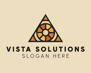 Stained Glass Eye logo design