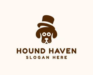 Hound - Top Hat Hound logo design