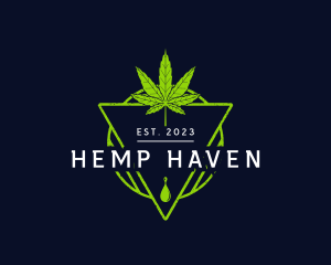 Marijuana Oil Dispensary logo design