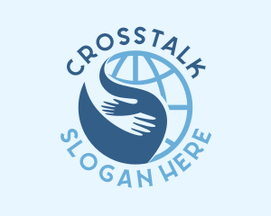 Hands - Blue Global Community logo design