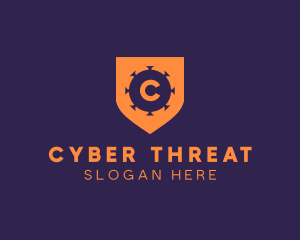 Malware - Virus Shield Protection logo design