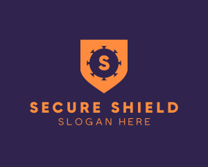 Virus Shield Protection logo design