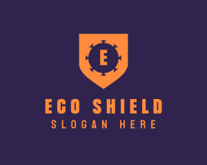 Virus Shield Protection logo design